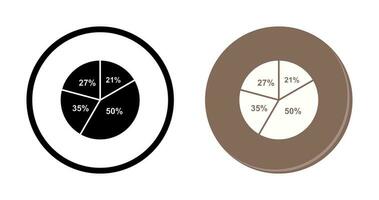 cirkeldiagram vector pictogram