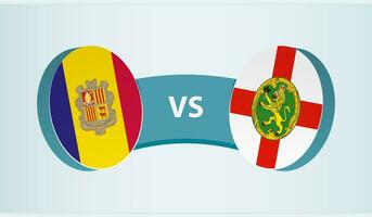 Andorra versus elzen, team sport- wedstrijd concept. vector