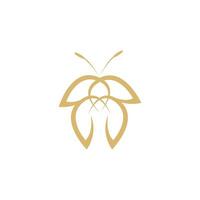 vlinder logo sjabloon vector icoon illustratie