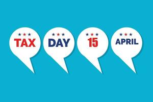 belasting dag concept achtergrond Verenigde Staten van Amerika belasting dag herinnering concept achtergrond, belasting dag 2024, belasting 2024, belasting dag illustratie vector