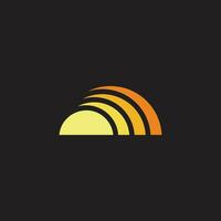 zon stralen signaal vorm symbool logo vector