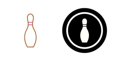 uniek bowling pin vector icoon