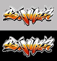 Zomer Graffiti Vector belettering