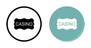 casino teken vector icoon