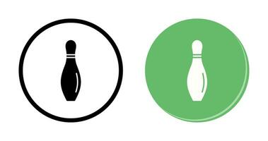 bowling pin vector icon