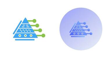 piramide diagram vector icoon