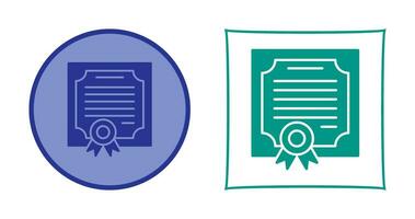 certificaat vector pictogram