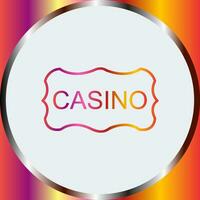 casino teken vector icoon