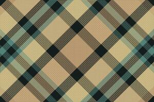 tartan geruite patroon met textuur en koffie kleur. vector