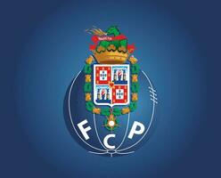 fc porto club symbool logo Portugal liga Amerikaans voetbal abstract ontwerp vector illustratie met blauw achtergrond