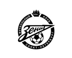 zenit st petersburg symbool club logo zwart Rusland liga Amerikaans voetbal abstract ontwerp vector illustratie