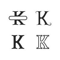 k logo ontwerp k letter lettertype bedrijfslogo ontwerp eerste bedrijf vector