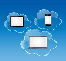 cloud computing bedrijfsconcept vectorillustratie vector