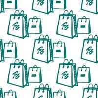 winkelpakketten naadloze patroon doodle vector