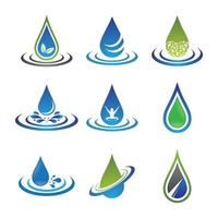 waterdruppel logo afbeeldingen vector