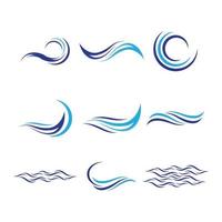 water wave logo afbeeldingen vector