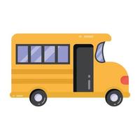 schoolbus en voertuig vector