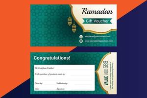 verzameling ramadan-cadeaubonnen met verschillende kortingsaanbiedingen vector