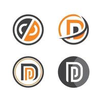 dp letter logo pictogram illustratie vector