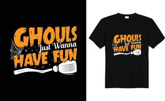 modieus halloween t-shirt ontwerp vector