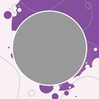 vector cirkel Purper abstract banier sjabloon