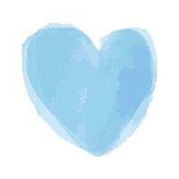 vector valentijnsdag dag achtergrond met hand- geschilderd waterverf hart ontwerp