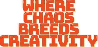 creatief chaos typografie ontwerp vector