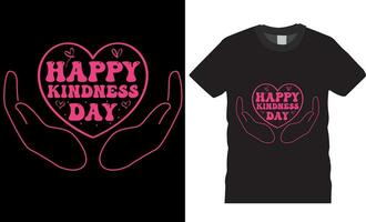 wereld vriendelijkheid dag typografie t-shirt ontwerp vector