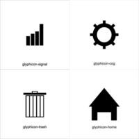 glyphicon icoon ontwerp vector