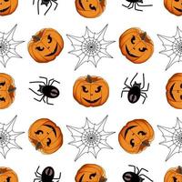 illustratie op thema groot gekleurd patroon halloween vector