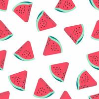 vlak watermeloen patroon sjabloon vector