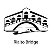 modieus rialto brug vector