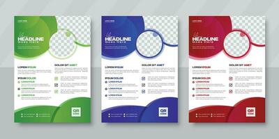 zakelijke brochure folder ontwerp, Hoes modern lay-out, jaar- rapport, poster, folder in a4 met kleurrijk meetkundig vormen voor techniek, wetenschap, en markt met een wit achtergrond vector