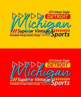 Michigan stedelijk schoonschrift lettertype beter vintage, voor afdrukken Aan t overhemden enz. vector