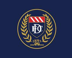 dundee fc club symbool logo Schotland liga Amerikaans voetbal abstract ontwerp vector illustratie met blauw achtergrond