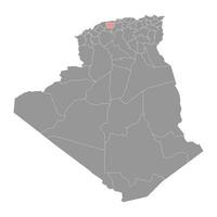 ain defla provincie kaart, administratief divisie van Algerije. vector