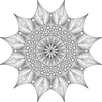 bloemen mandala patroon ontwerp vector illustratie
