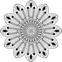 bloemen mandala patroon ontwerp vector illustratie