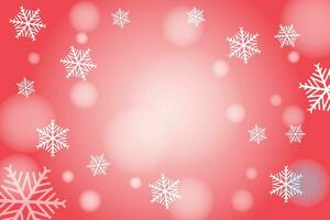 witte en rode naadloze sneeuwvlokrand, Kerstmisontwerp voor wenskaart. vectorillustratie, vrolijke kerstmis sneeuwvlok kop of banner, behang of achtergrond decor vector