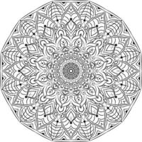 zwarte mandala voor ontwerp, mandala cirkelvormig patroonontwerp vector