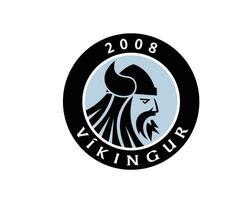 vikingur eysturkommuna club logo symbool Faeröer eilanden liga Amerikaans voetbal abstract ontwerp vector illustratie