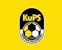 Kuopion palloseura club symbool logo Finland liga Amerikaans voetbal abstract ontwerp vector illustratie met geel achtergrond
