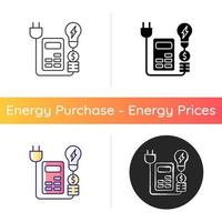 pictogram energieprijskortingen vector