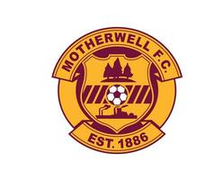 motherwell fc club logo symbool Schotland liga Amerikaans voetbal abstract ontwerp vector illustratie