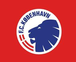 fc Kobenhavn club logo symbool Denemarken liga Amerikaans voetbal abstract ontwerp vector illustratie met rood achtergrond