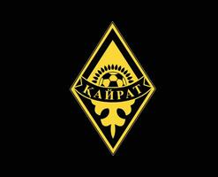 kairat Almaty club symbool logo Kazachstan liga Amerikaans voetbal abstract ontwerp vector illustratie met zwart achtergrond