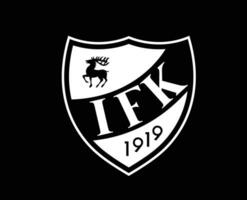 ifk mariehamn club logo symbool wit Finland liga Amerikaans voetbal abstract ontwerp vector illustratie met zwart achtergrond