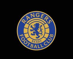 Glasgow rangers club symbool logo Schotland liga Amerikaans voetbal abstract ontwerp vector illustratie met zwart achtergrond