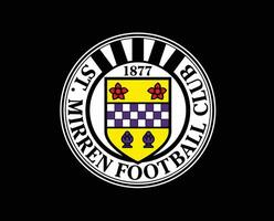 st mirren fc club logo symbool Schotland liga Amerikaans voetbal abstract ontwerp vector illustratie met zwart achtergrond