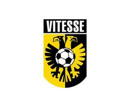 vitesse arnhem club logo symbool Nederland eredivisie liga Amerikaans voetbal abstract ontwerp vector illustratie